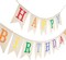 Happy Birthday Banner - NO-DIY Colorful Burlap Happy Birthday Banner Sign Happy Birthdays Party Decoration Happy Birthdays Banners Bunting for Women Men Girl Boy Celebration Party Backdrop